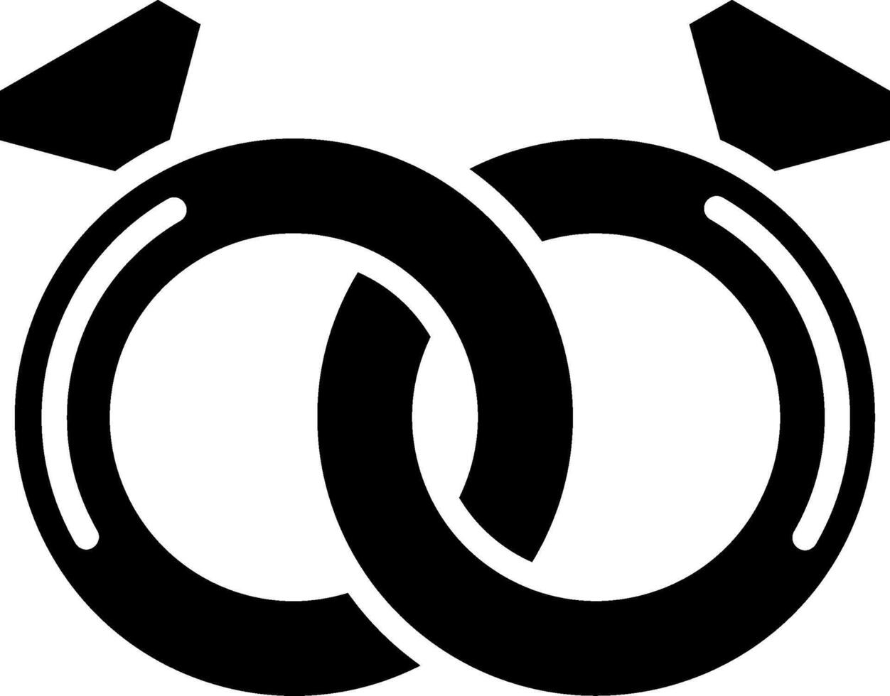 Ring Glyph Icon vector
