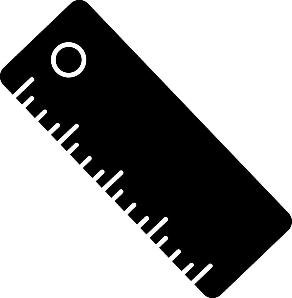 Ruler Glyph Icon vector