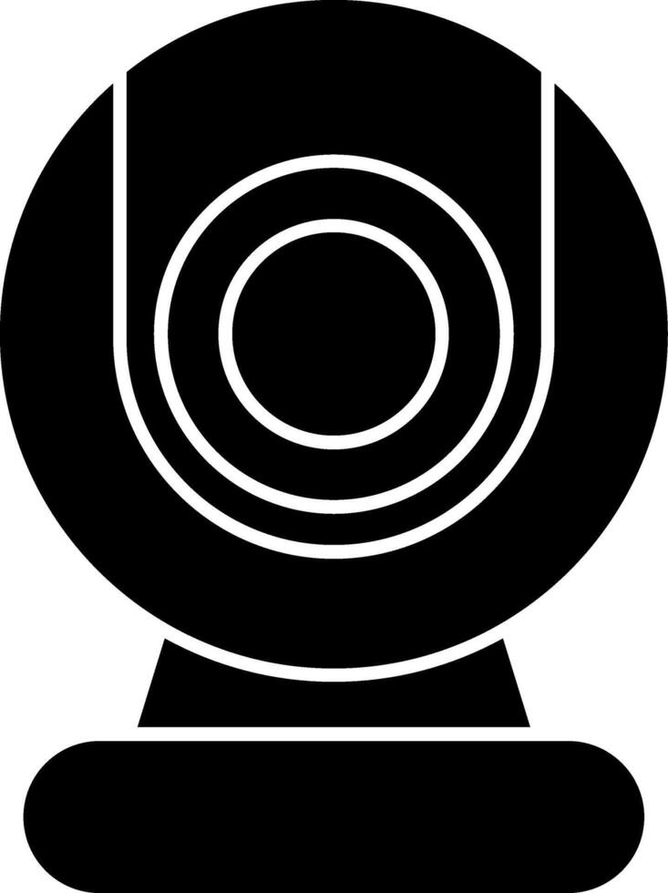 Webcam Glyph Icon vector