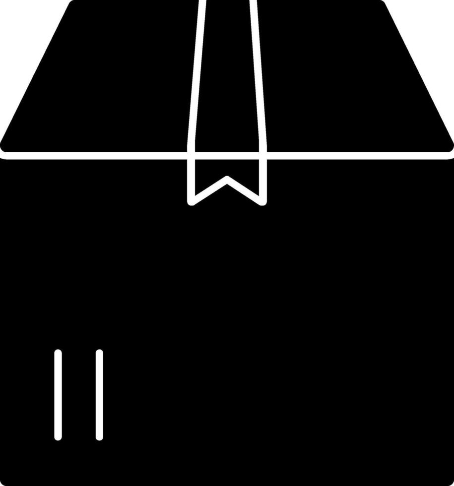 Delivery Box Glyph Icon vector