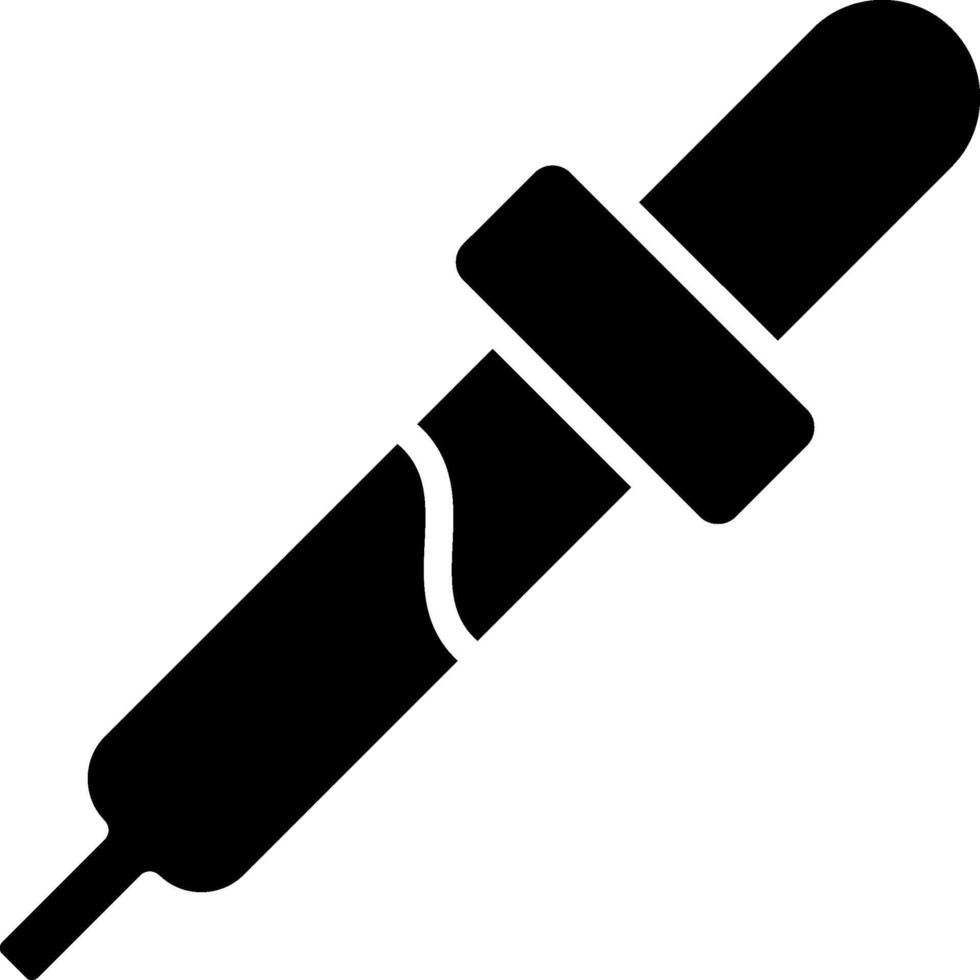 Eye Dropper Glyph Icon vector