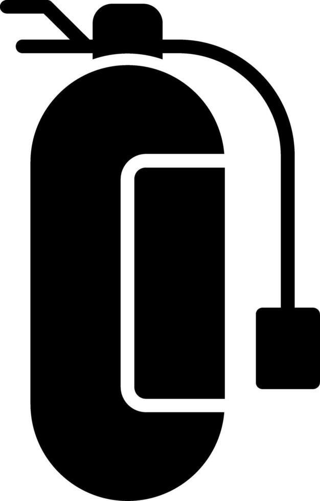 Fire Extinguisher Glyph Icon vector
