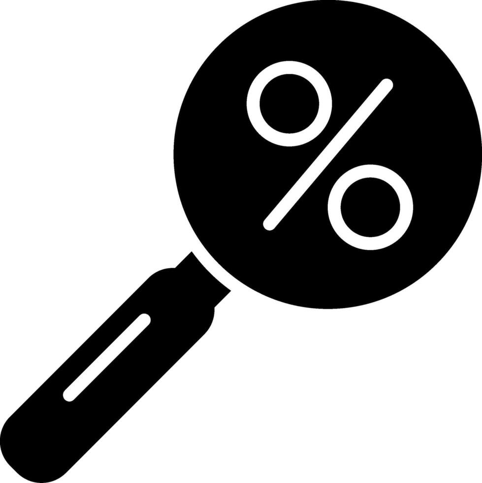 Magnifying Glyph Icon vector