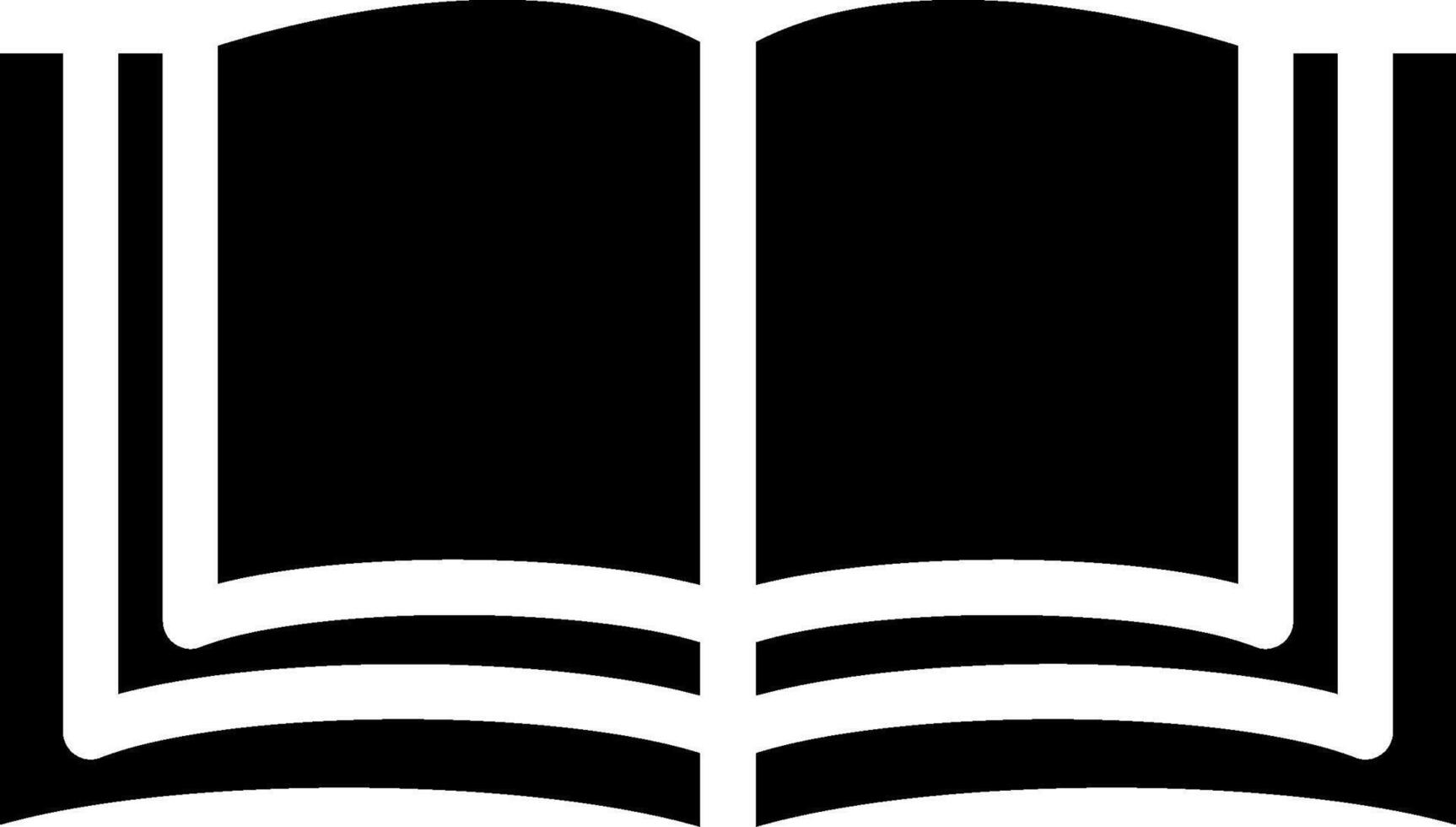Reading Glyph Icon vector