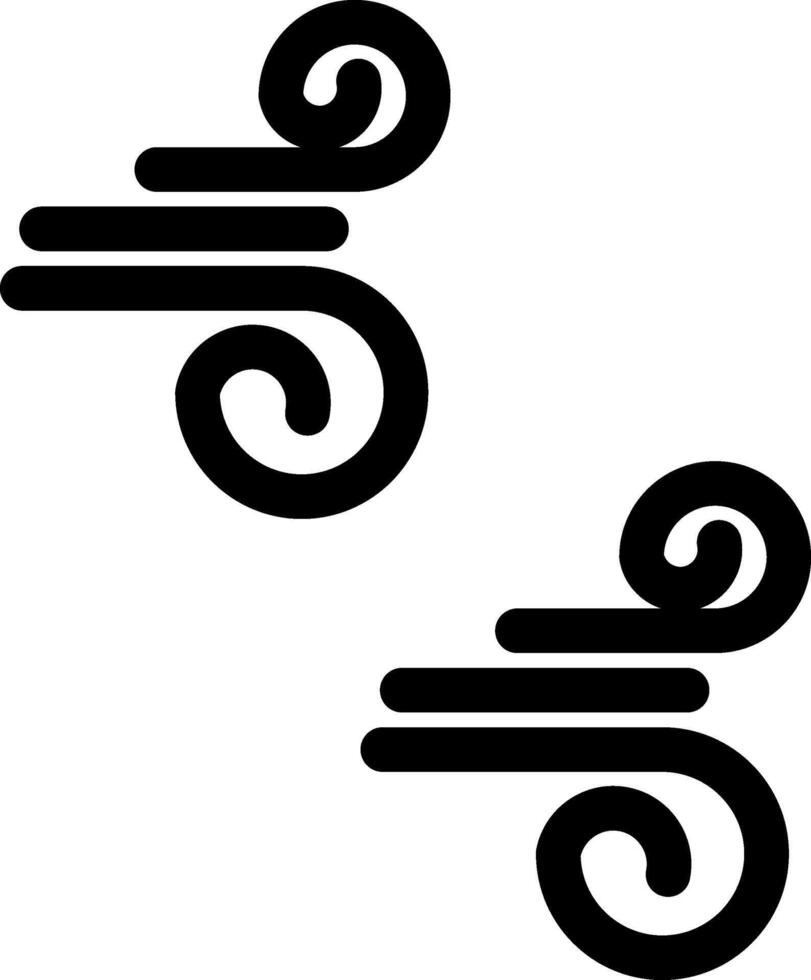 Wind Glyph Icon vector