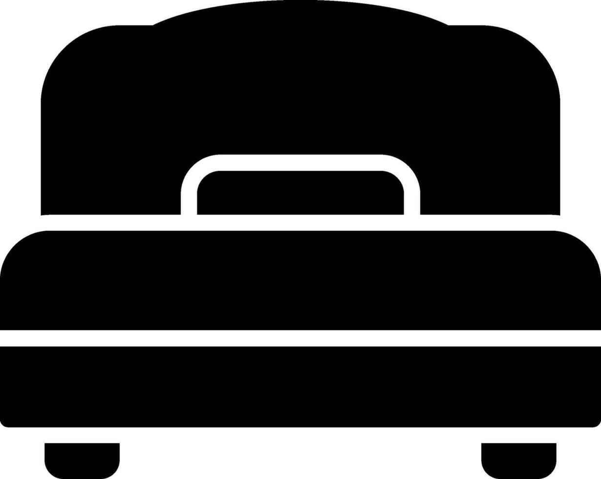 Doubble Bed Glyph Icon vector