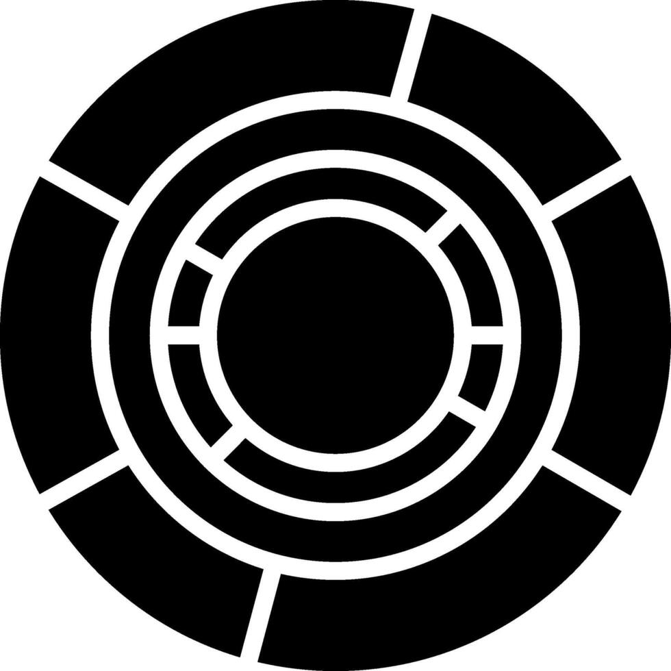 Chart Glyph Icon vector