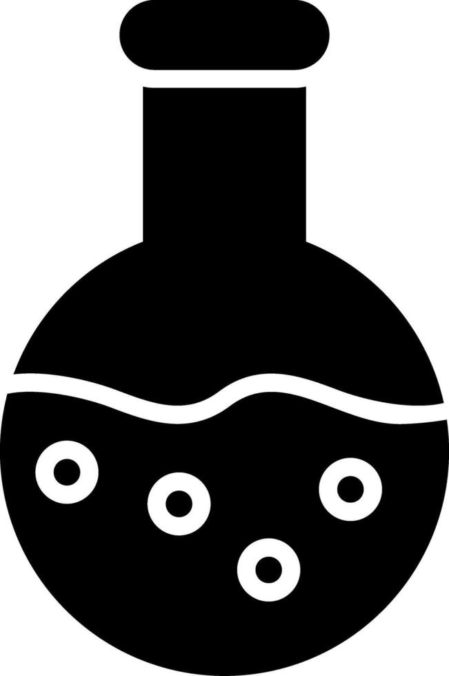 Flask Glyph Icon vector
