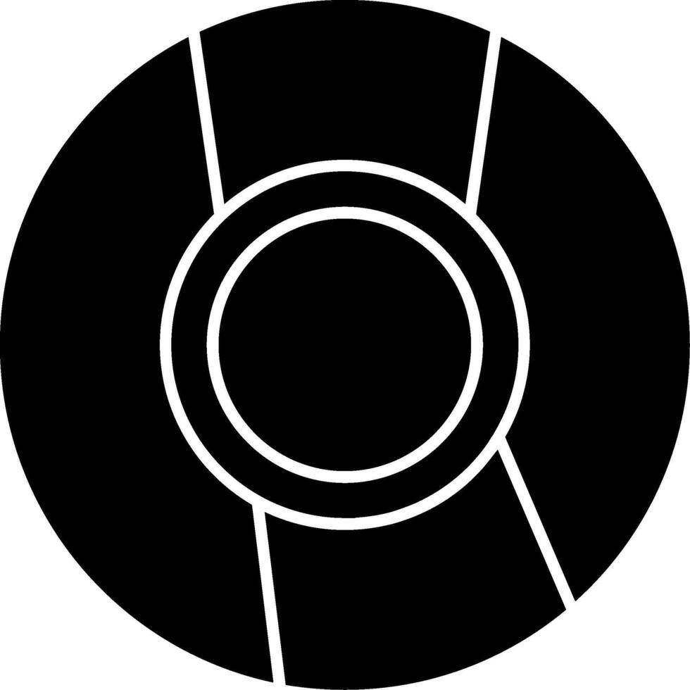Cd Glyph Icon vector