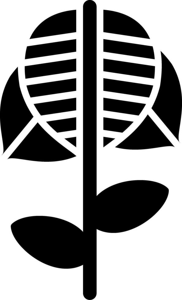 Anthurium Glyph Icon vector