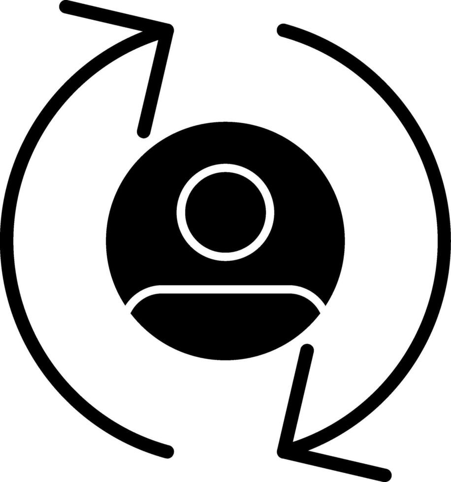 Remarketing Glyph Icon vector