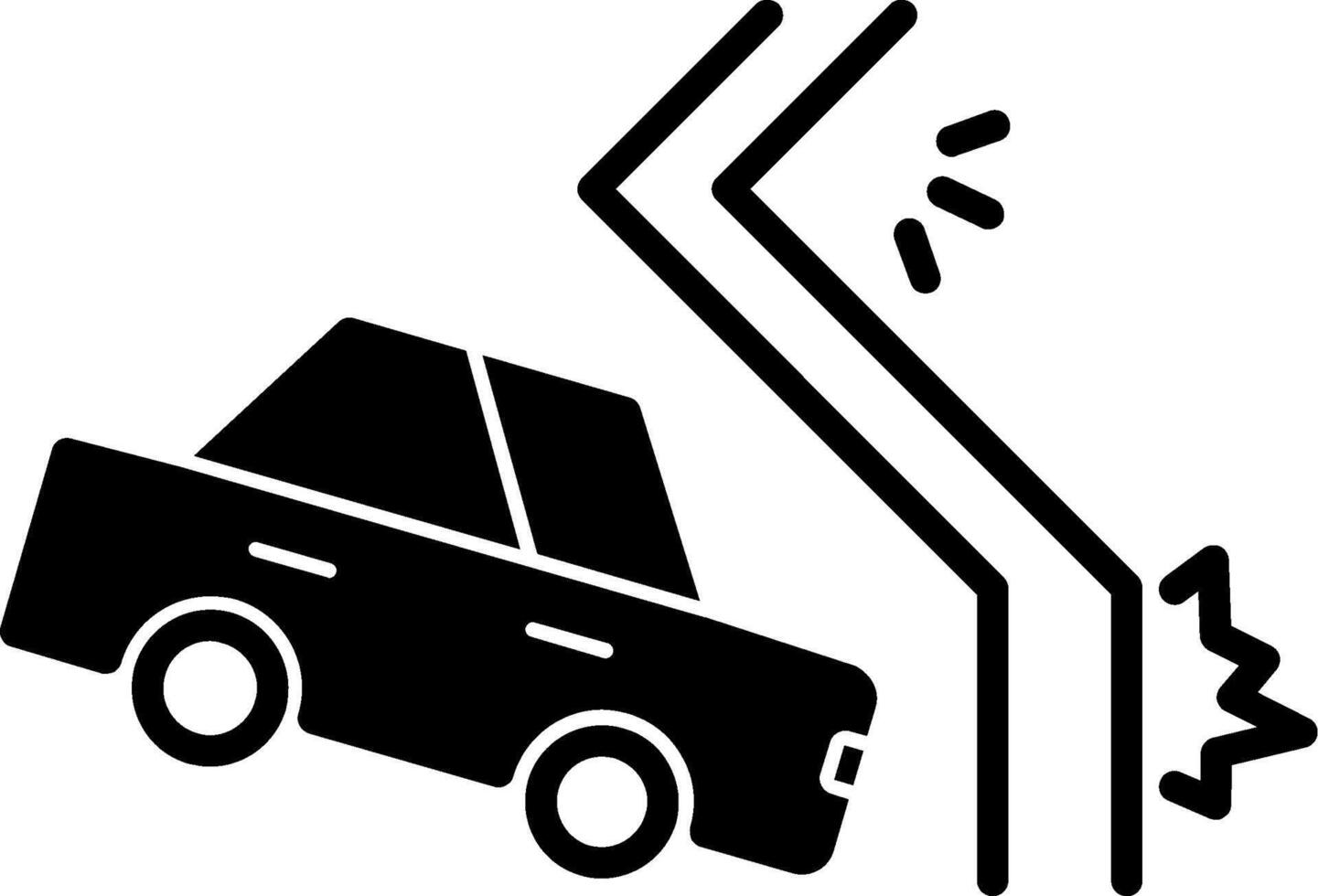 Car Crash Icon vector