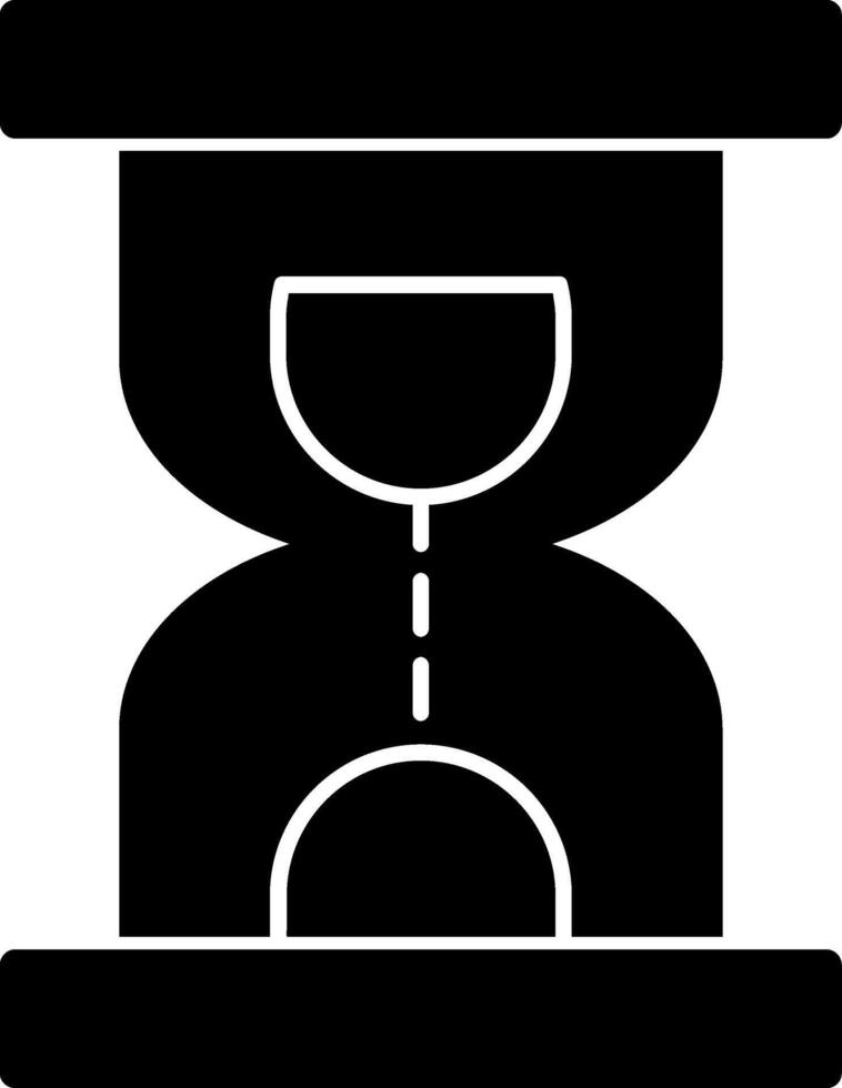 Hourglass Glyph Icon vector