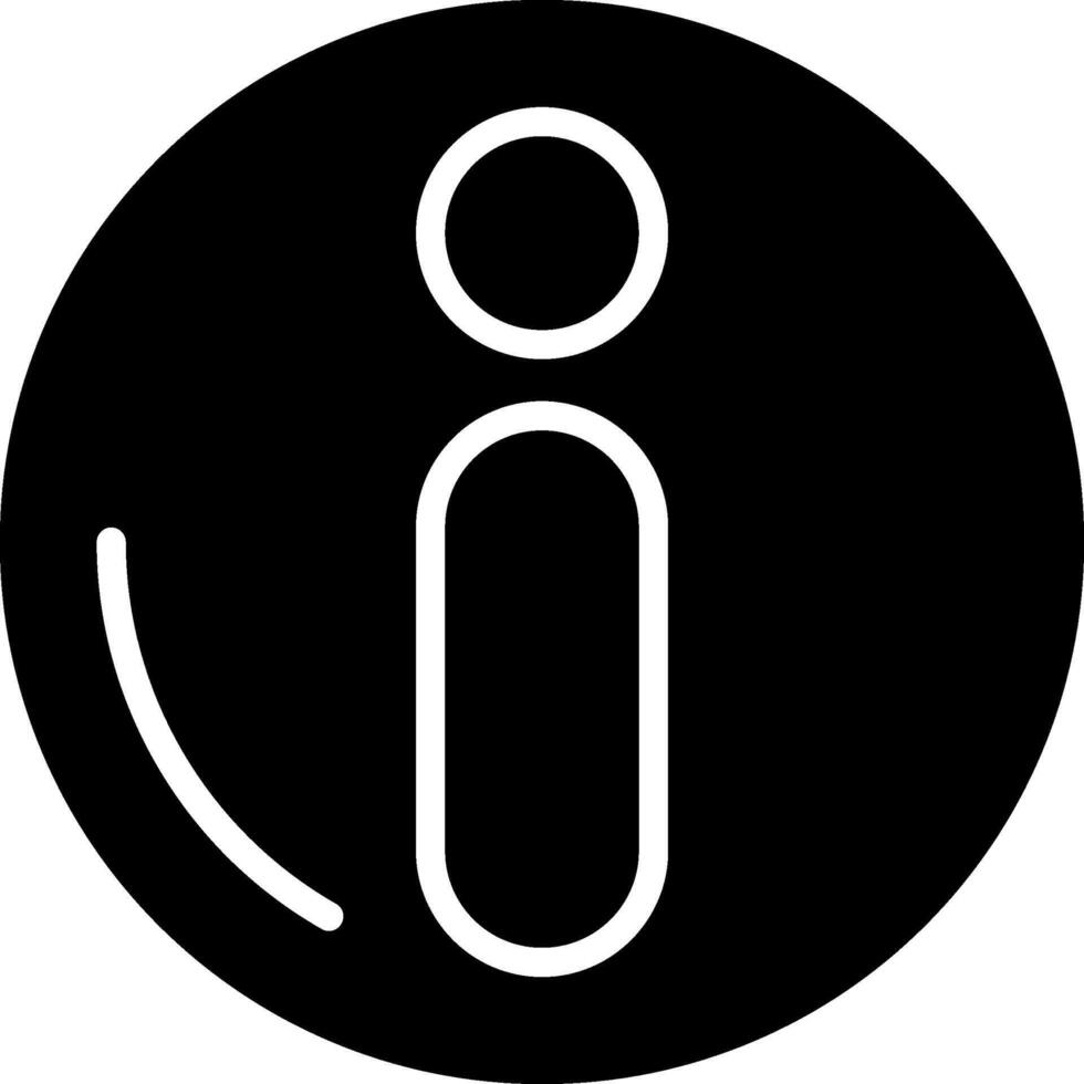 information Glyph Icon vector