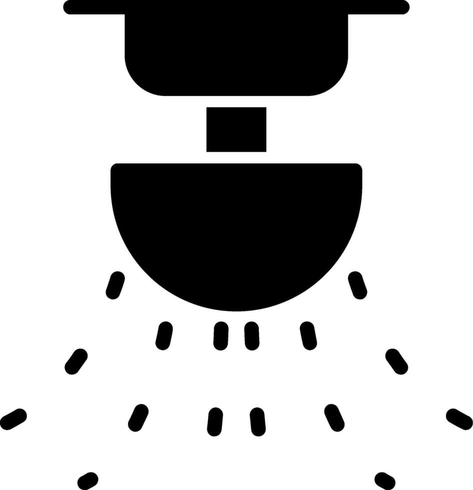 Sprinkler Glyph Icon vector