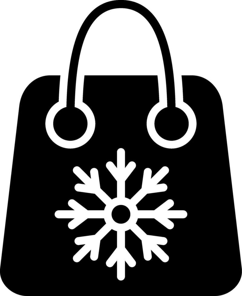 Handbag Glyph Icon vector