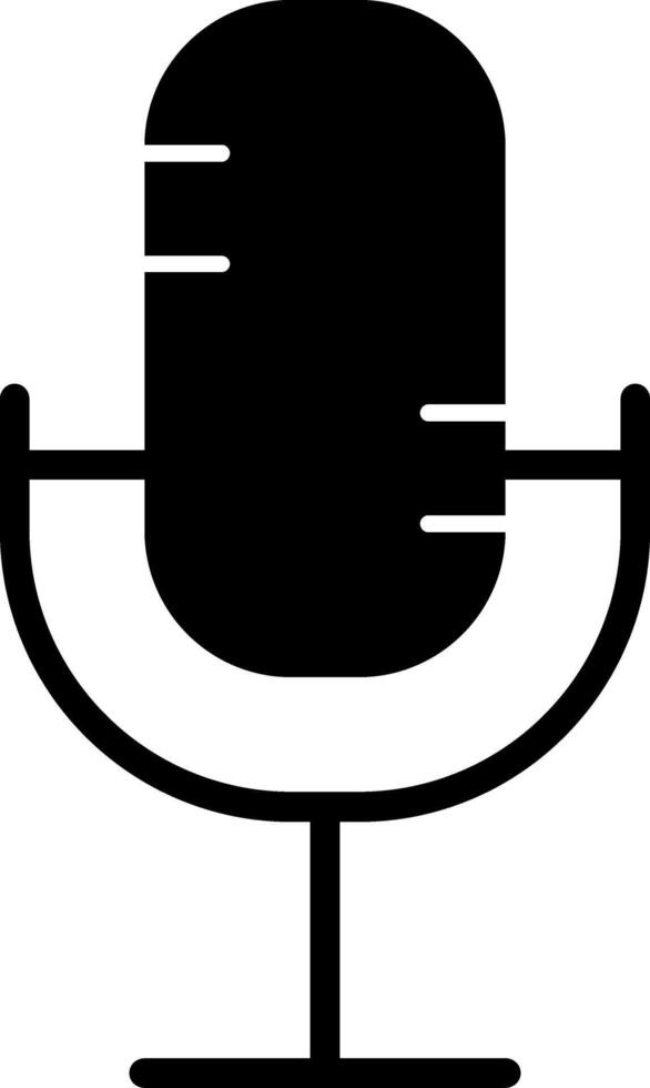 Microphone Glyph Icon vector