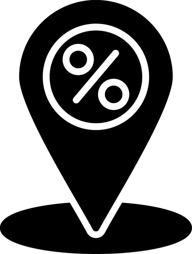 Location Glyph Icon vector