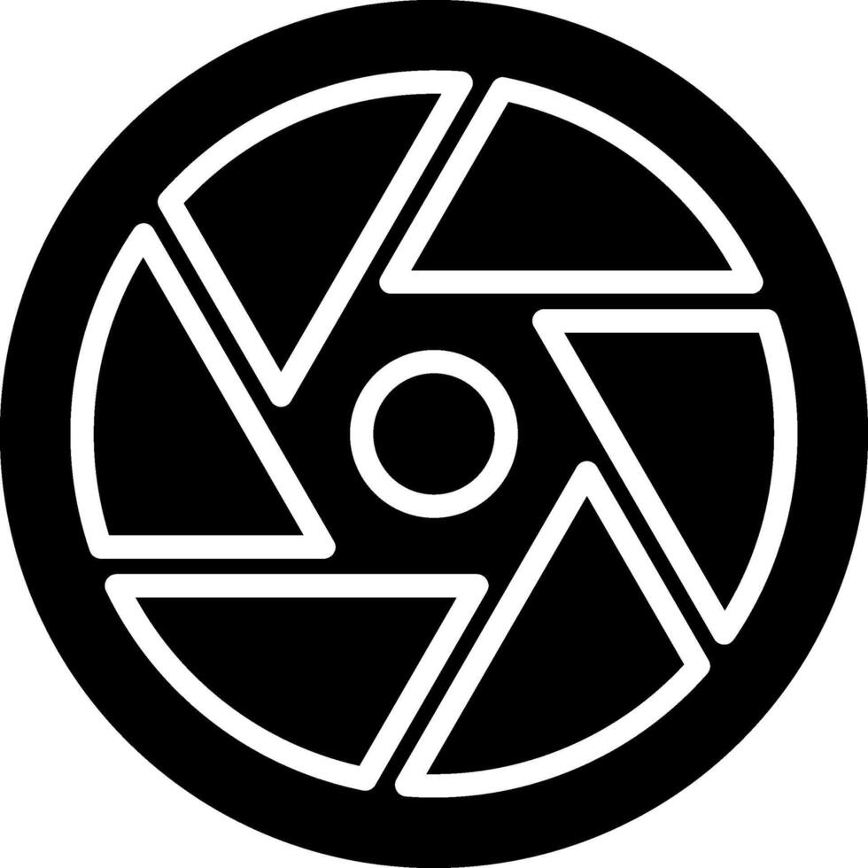 Shutter Glyph Icon vector
