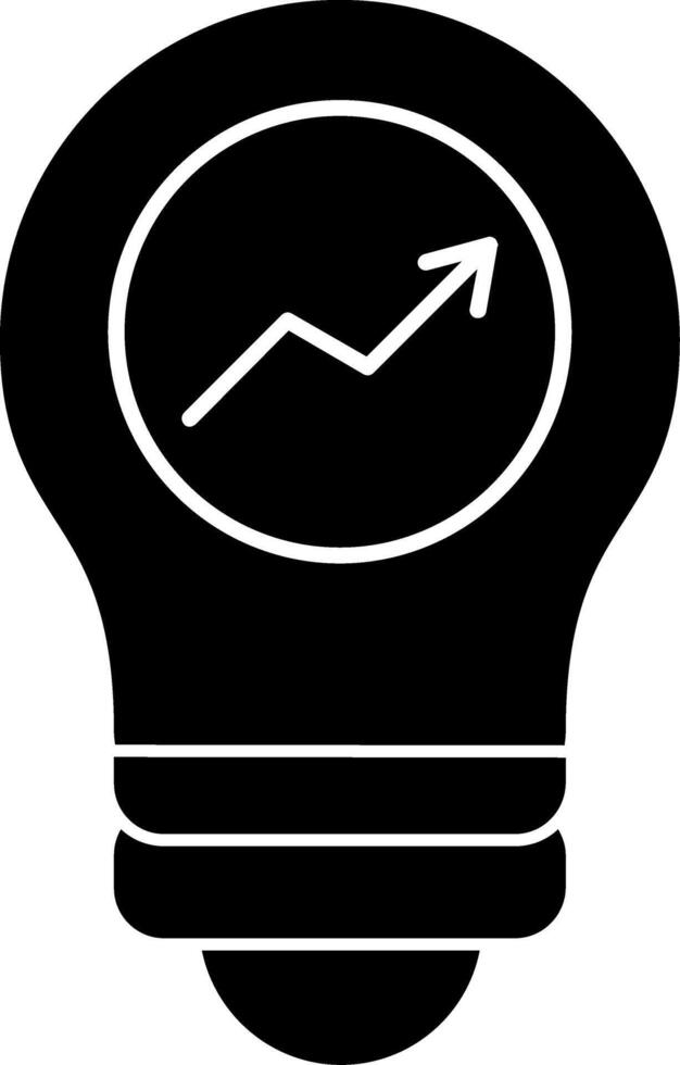 Bulb Glyph Icon vector
