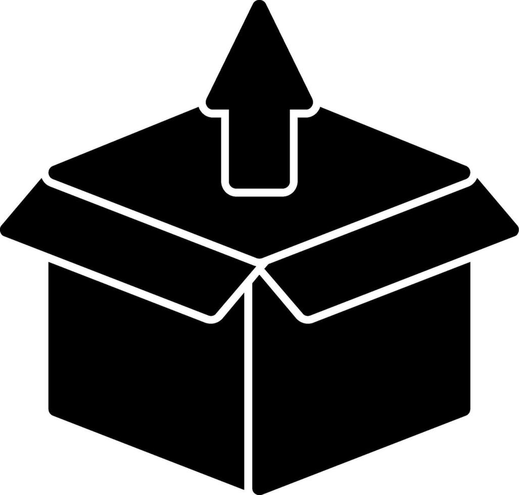 Delivery Box Glyph Icon vector