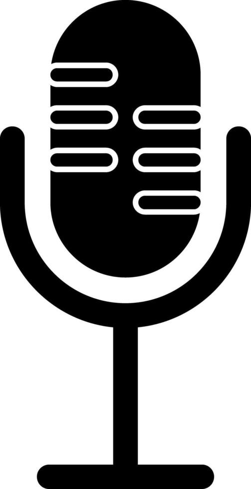 Microphone Glyph Icon vector