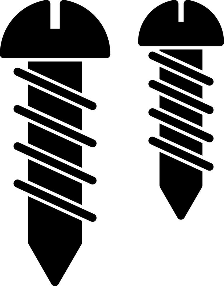 Screw Glyph Icon vector