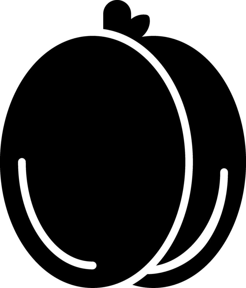Apricot Glyph Icon vector