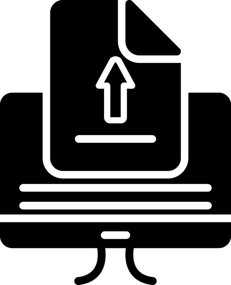 Upload Glyph Icon vector