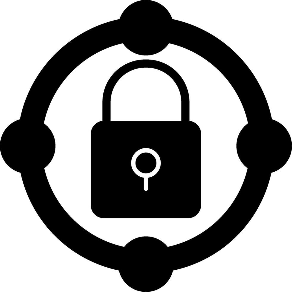 Connection Glyph Icon vector