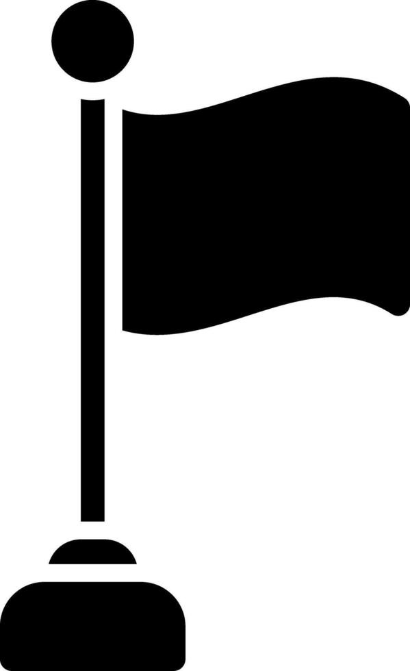 Flag Glyph Icon vector