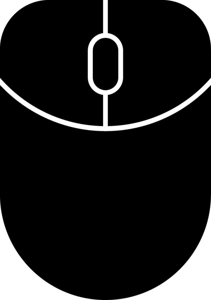Mouse Glyph Icon vector