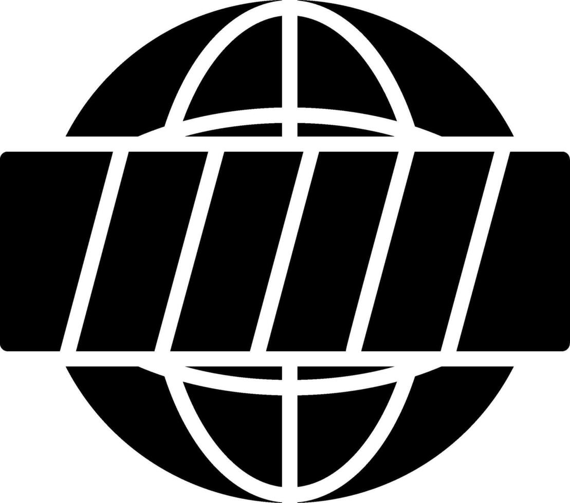 Worldwide Glyph Icon vector
