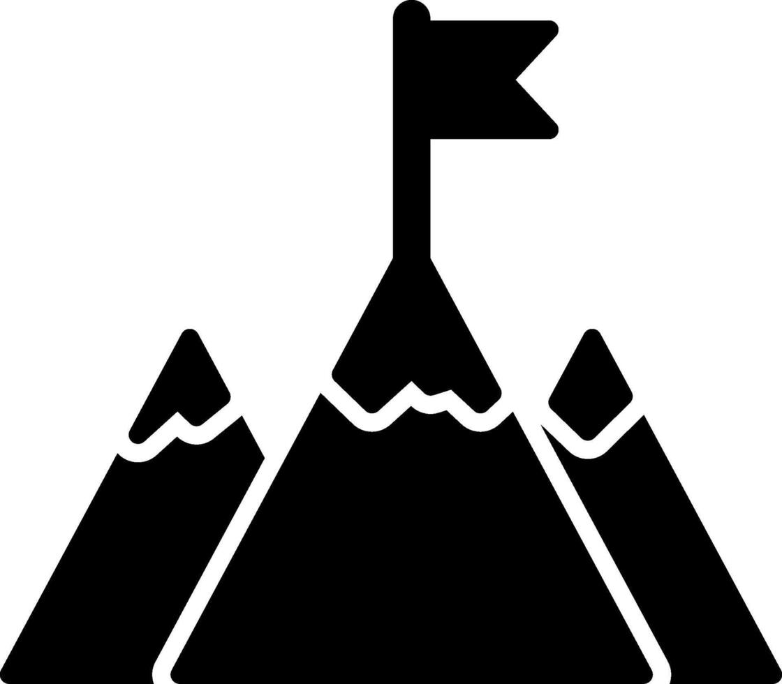Mission Glyph Icon vector