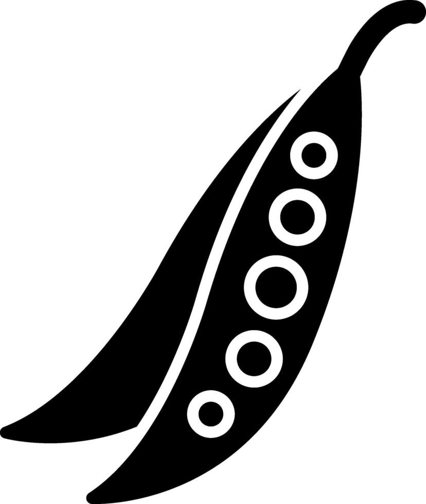Pea Glyph Icon vector