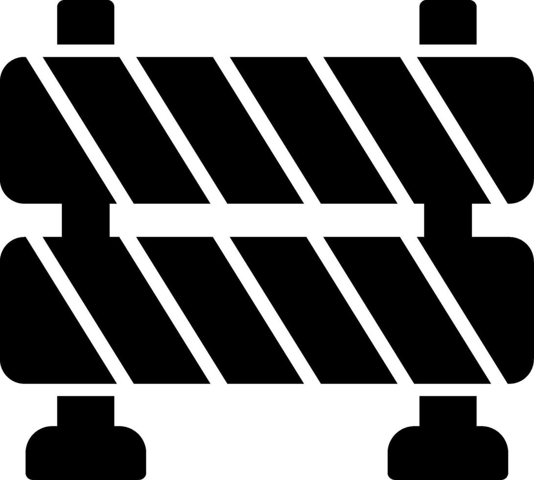 Barrier Glyph Icon vector