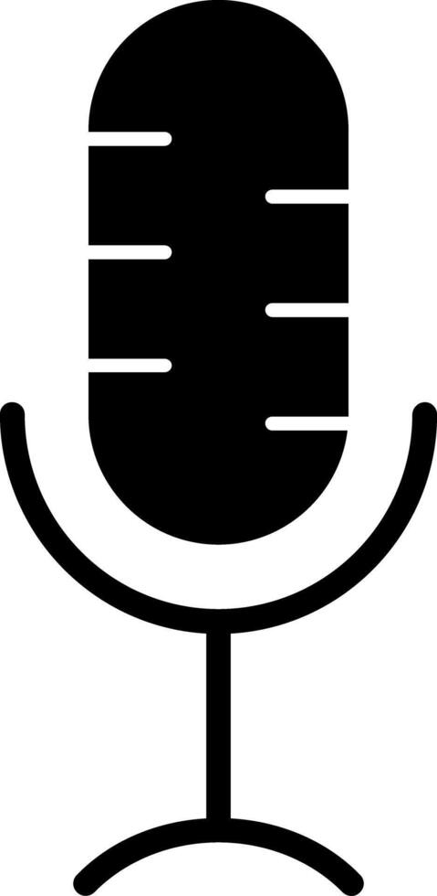 Microphone Glyph Icon vector