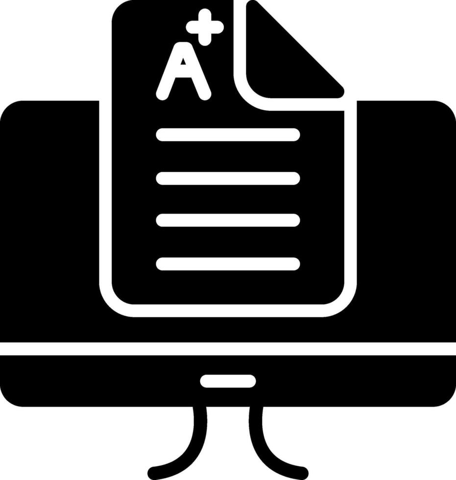 Score Glyph Icon vector