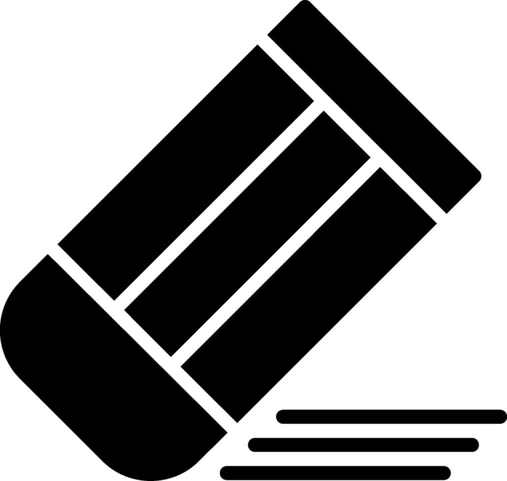 Eraser Glyph Icon vector