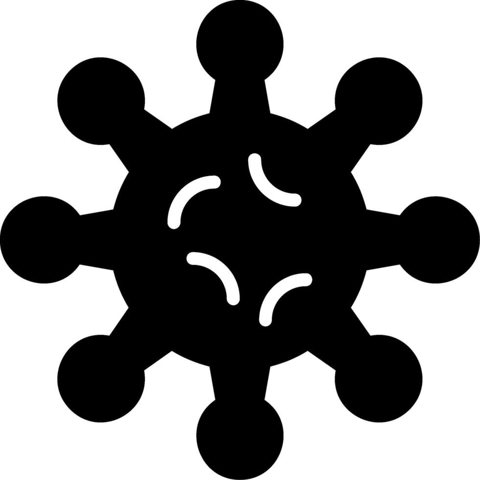 Coronavirus Glyph Icon vector