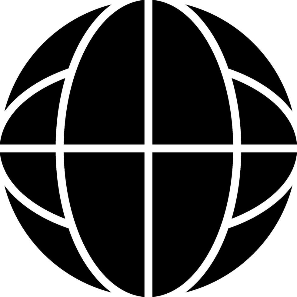 Global Glyph Icon vector