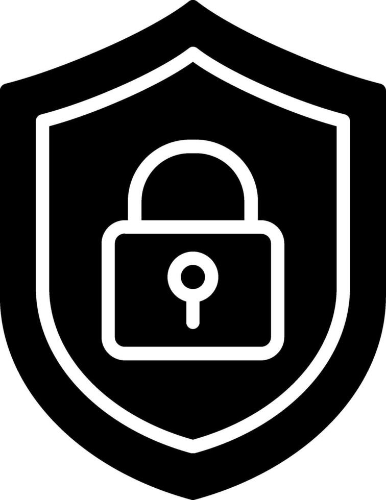 Security Glyph Icon vector