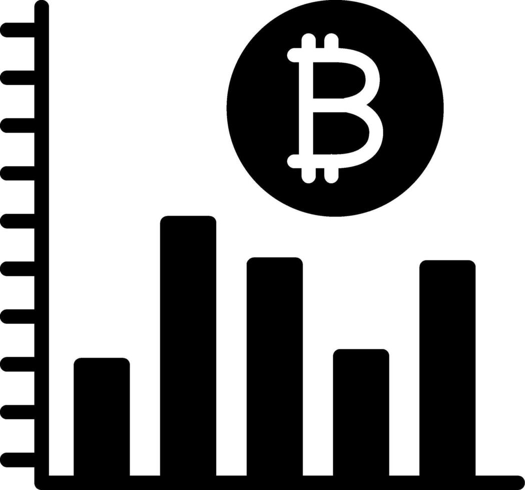 Profit Growth Glyph Icon vector