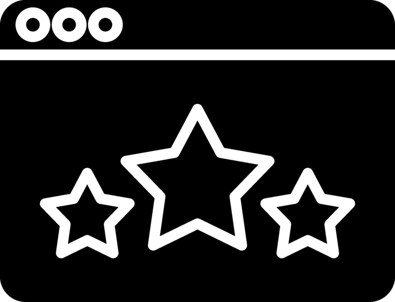 Rating Glyph Icon vector