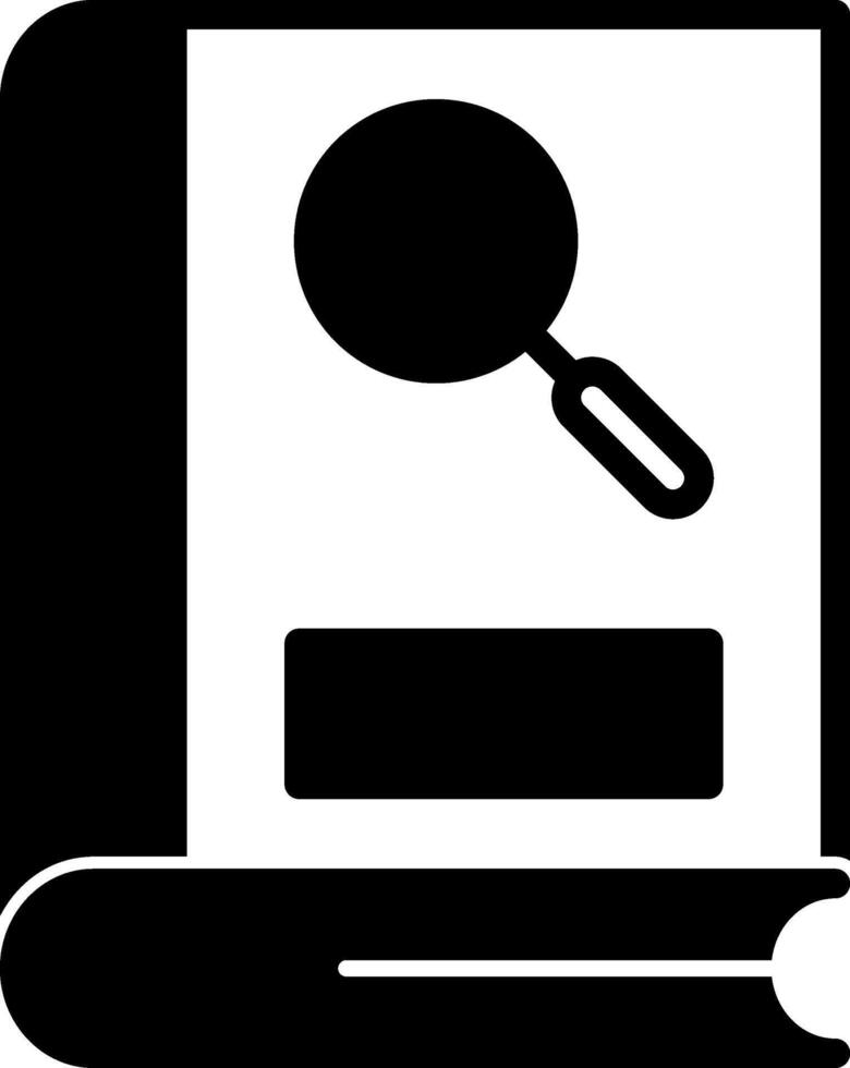 Search Glyph Icon vector