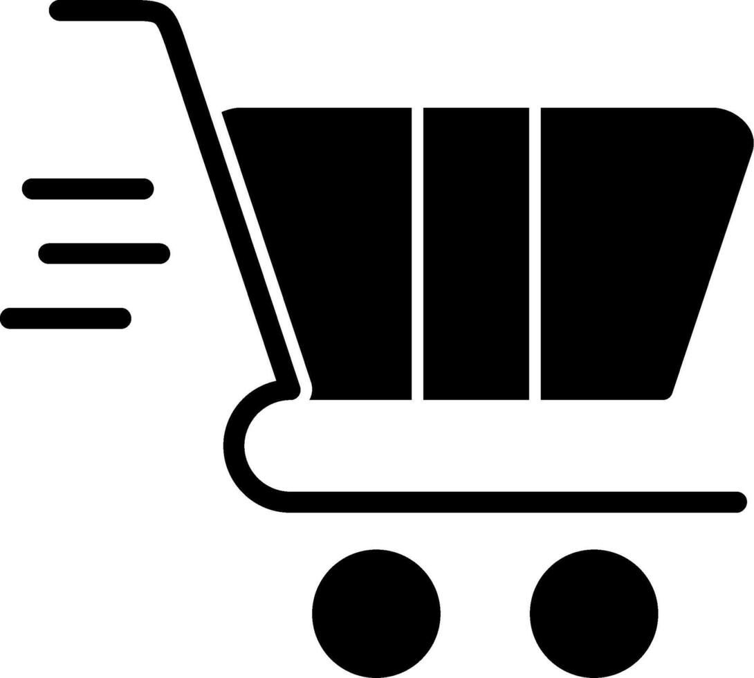 Fast Delivery Glyph Icon vector