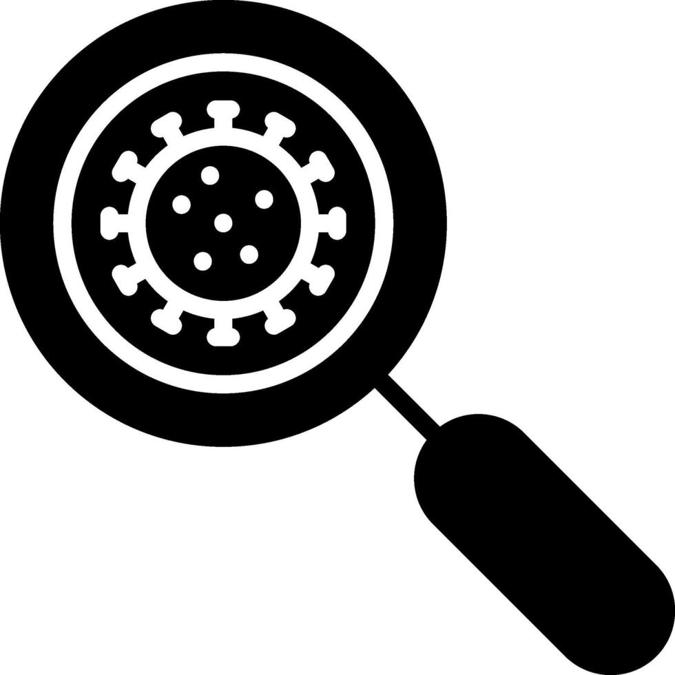 Magnifier Glyph Icon vector