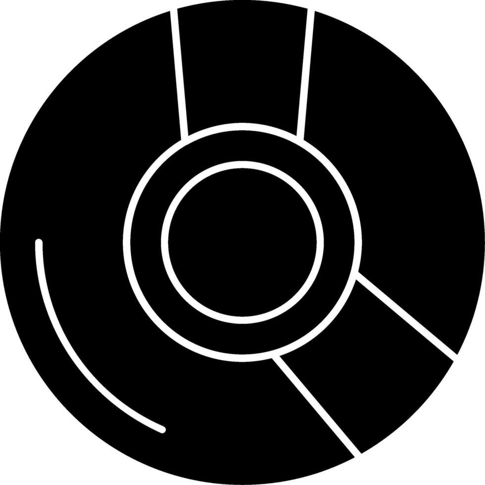 CD Glyph Icon vector