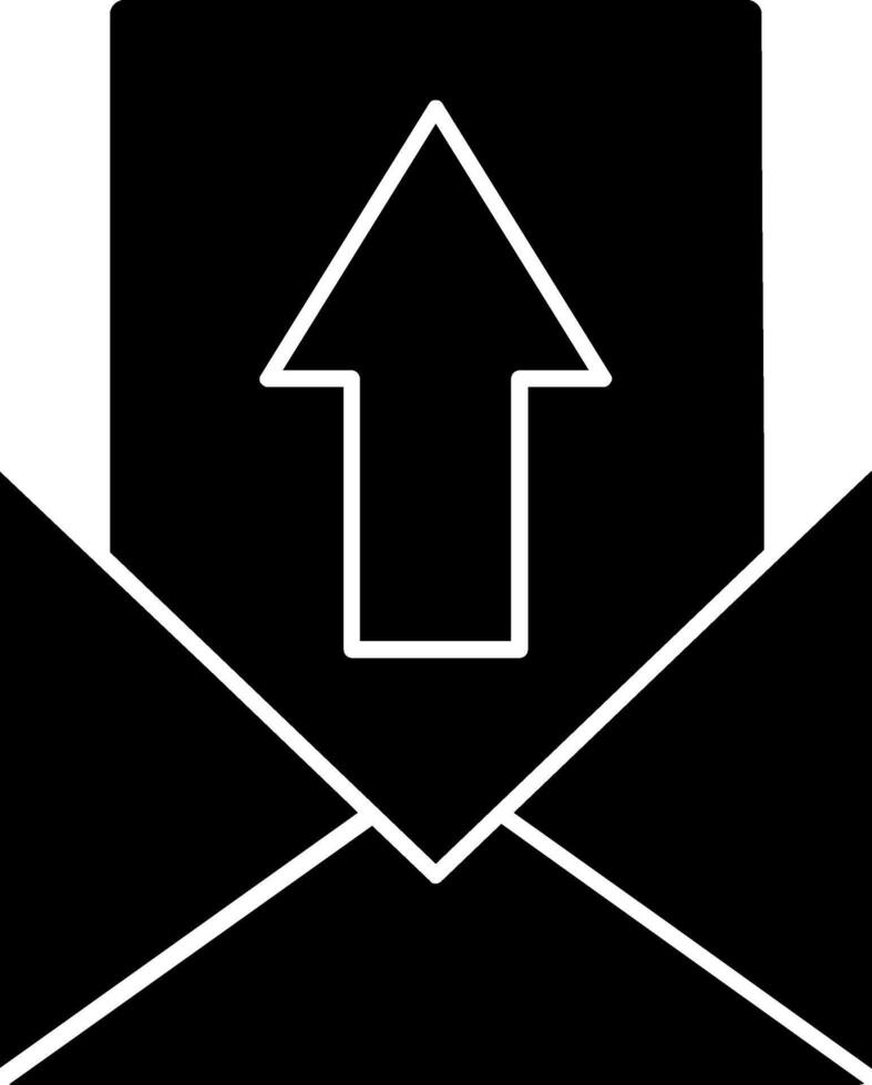 Mail Glyph Icon vector