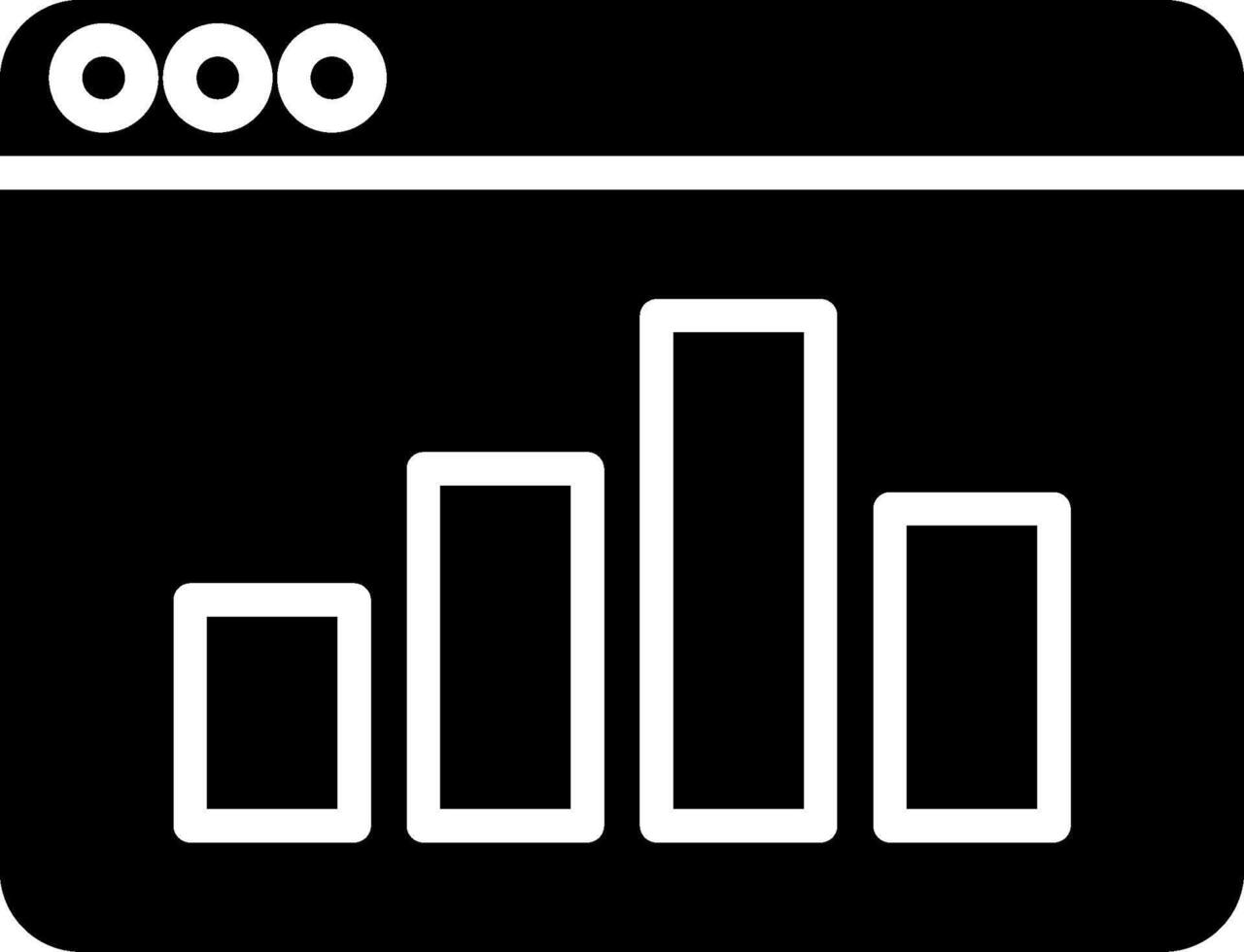 Line Bars Glyph Icon vector